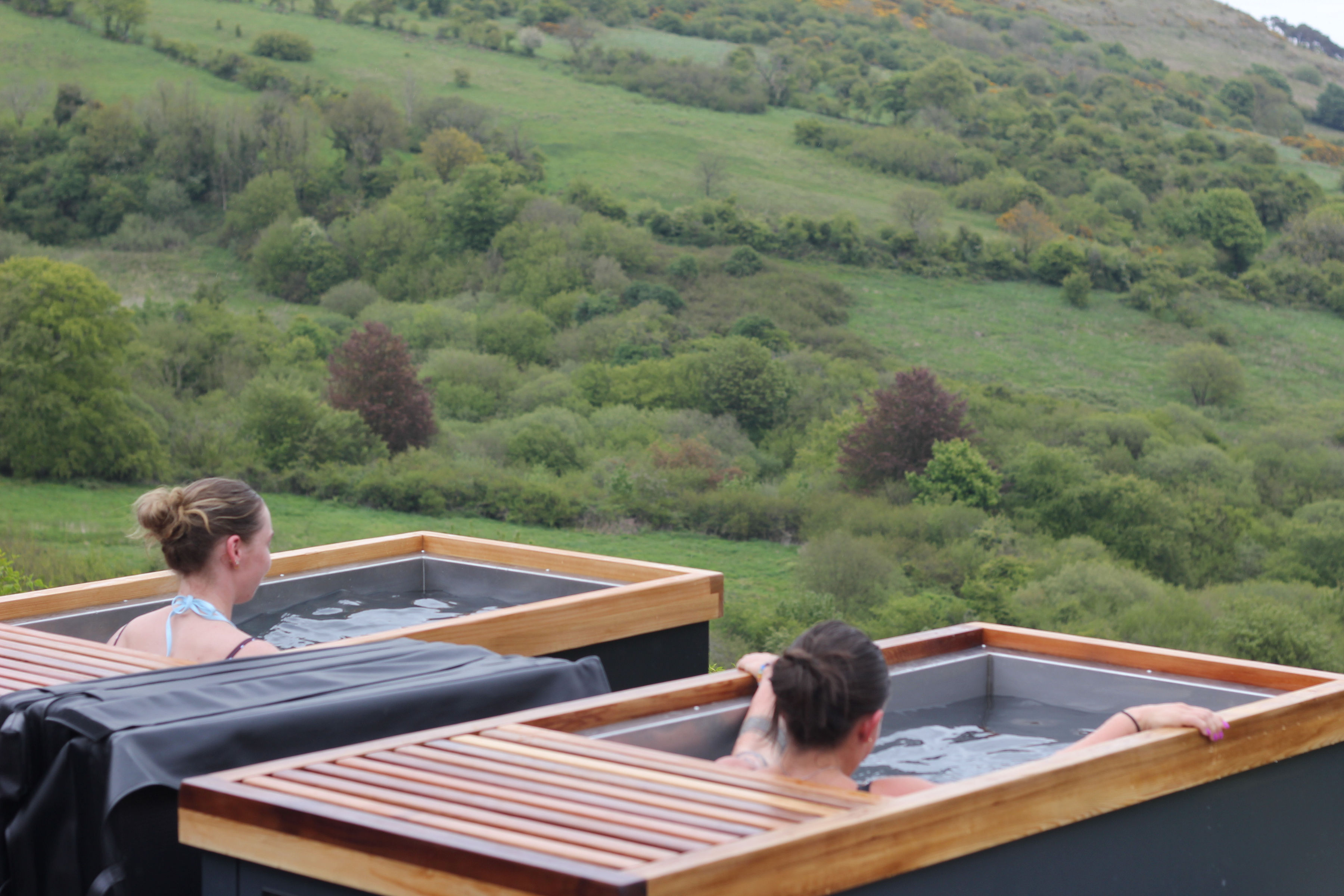 The ice baths with a view